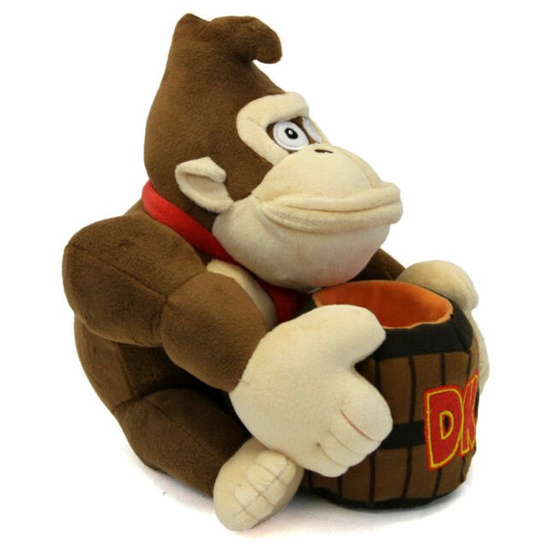 Real Little Buddy 1351 Super Mario 8" Donkey Kong Holding Barrel