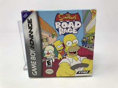 The Simpsons: Road Rage - Nintendo Game Boy Advance GBA - Complete In Box CIB
