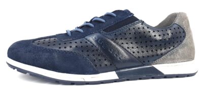 Bugatti Stowe Herrenschuhe Schnürschuhe sportlicher Schnürer Blau Freizeit