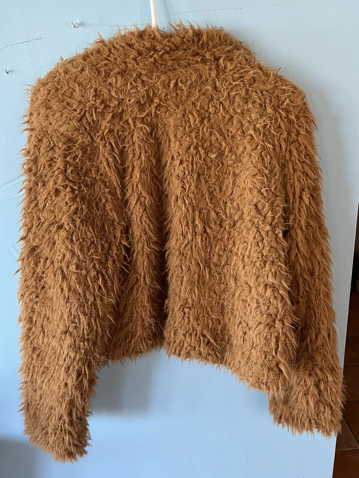 NEW Self Esteem Brown Faux Fur Jacket Women’s Large NWT - Image 3 of 4