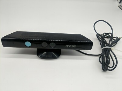 Genuine Microsoft XBOX 360 Kinect Sensor Bar Model 1414 Black with Power Adapter