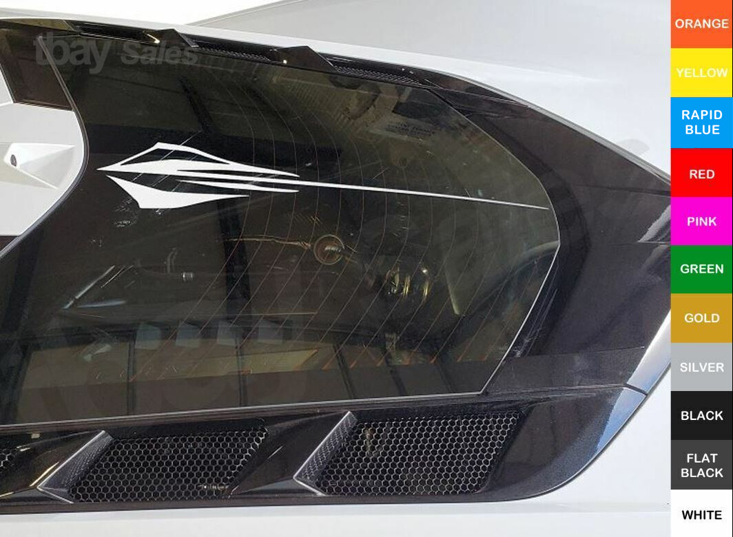 2020-23 C8 CORVETTE Z51 Stingray R Rear Window Vinyl Decal Sticker | eBay