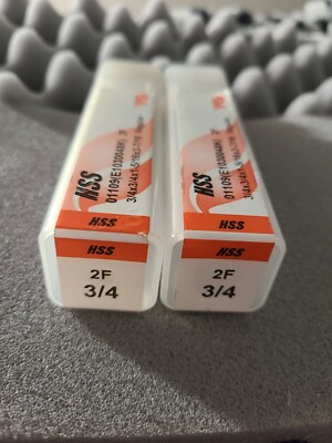 LOW PRICE YG-1 HSS 3/4 2F BRAND NEW 3/4x3/4x1-5/16x3-7/16 Reg. Length Set of 2