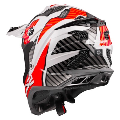 LS2 Adults Astro Orange/White Off-Road Subverter Evo Off-Road Helmet