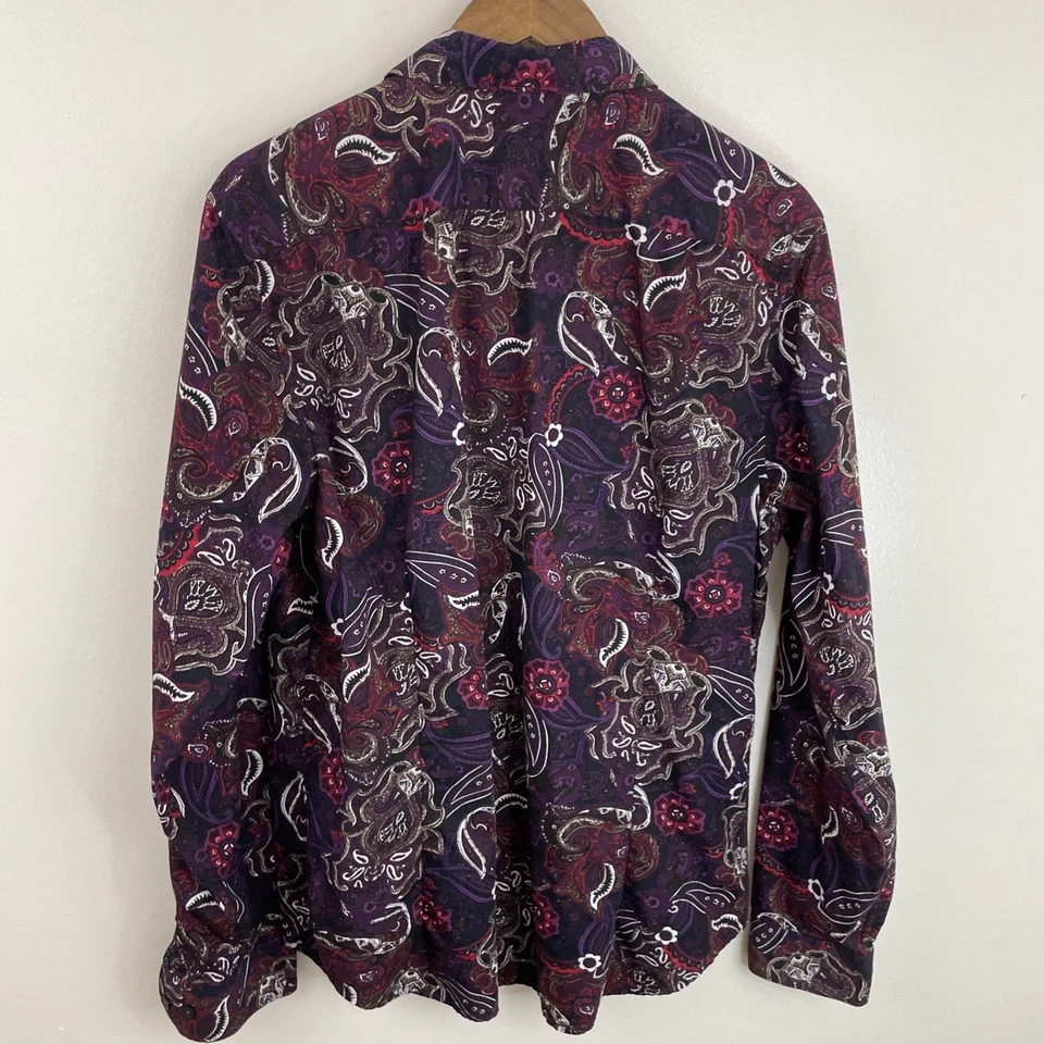 Structure Collection Shirt Mens Large Slim Fit Multicolor Floral Long SLV Button - Image 2 of 4