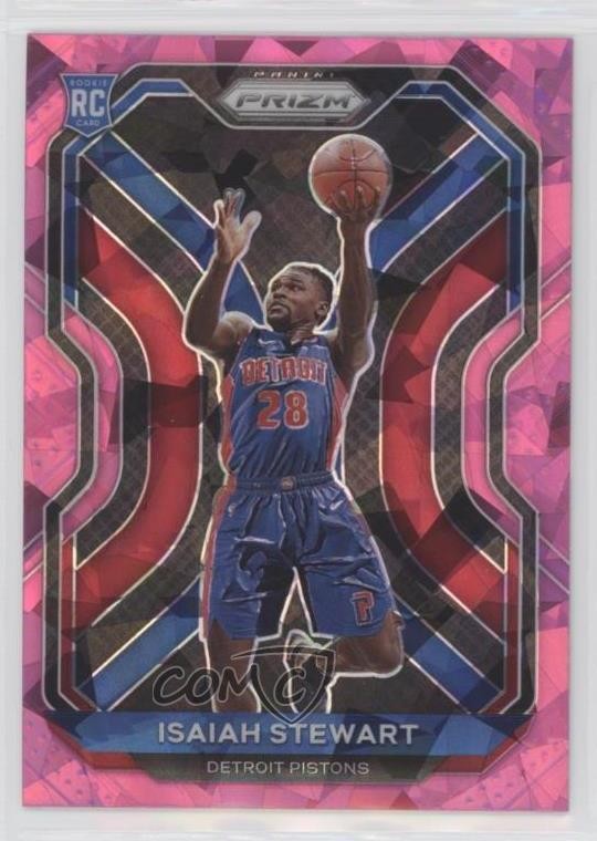 2020-21 Panini Prizm Pink Ice Prizm Isaiah Stewart #254 09ai