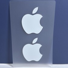 Original Authentic Apple logo stickers Sheet 2 Stickers, From iPad Boxes