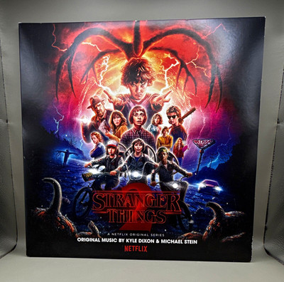 Stranger Things Soundtrack Kyle Dixon & Michael Stein Blue Vinyl Record Netflix