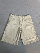 Columbia PFG Boys Youth Khaki Chino 28 Shorts 9 Inseam Size Large W/Pockets