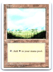 Plains #188 - Fourth Edition - Magic: The Gathering