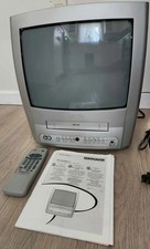 Working Magnavox 13" TV VCR Combo Retro Gaming CRT MC132EMG/17 VCR Read