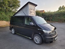 Volkswagen transporter t6.1 2021 2ltr 69k camper 4 berth vw van black Aircon