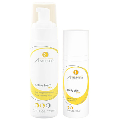Aesthetico Sparset Active Foam 200 ml + Clarify Skin 50 ml