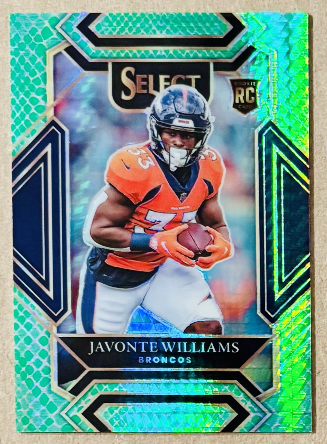 2021 Panini Select Javonte Williams (RC) /89 Club Level Dragon Scale Prizm #257