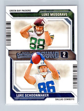Luke Musgrave / Luke Schoonmaker #11 2023 Panini Contenders Round Numbers