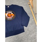 Navy blue VTG Jerzees sweatshirt with white “A Grateful Nation Remembers” text and USA flag eagle logo on chest.