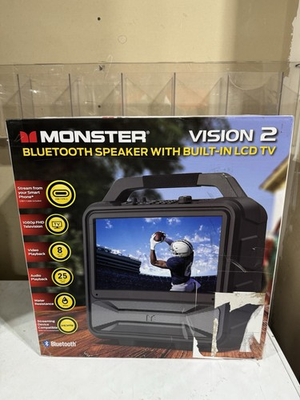 #ad #ad Monster Vision 2 Portable Bluetooth Speaker amp; 15.6in Tv Screen $259.99