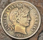 1901 Siver Barber Dime USA 🇺🇸 Historic Silver Coin 🔥