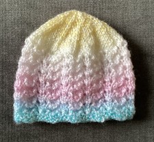 Hand Knitted Baby Hat New Born