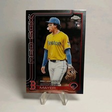 2025 Topps Chrome Update Series Marcelo Mayer Rookie Debut USC117 Red Sox
