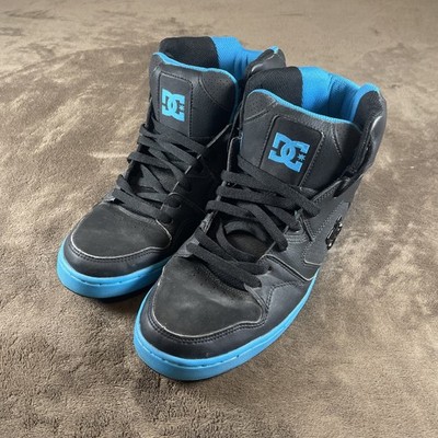 DC Shoes Gaveler Men's 12 Casual Sneakers Electric Blue Neon Black Logo Lace-Up