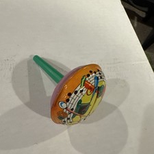 Vintage T. Cohn Tin LItho Noisemaker Rattle Made in USA - Rare
