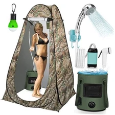 Portable Camping Shower, Pop Up Shower Privacy Tent Kit with Shower Tent Kit