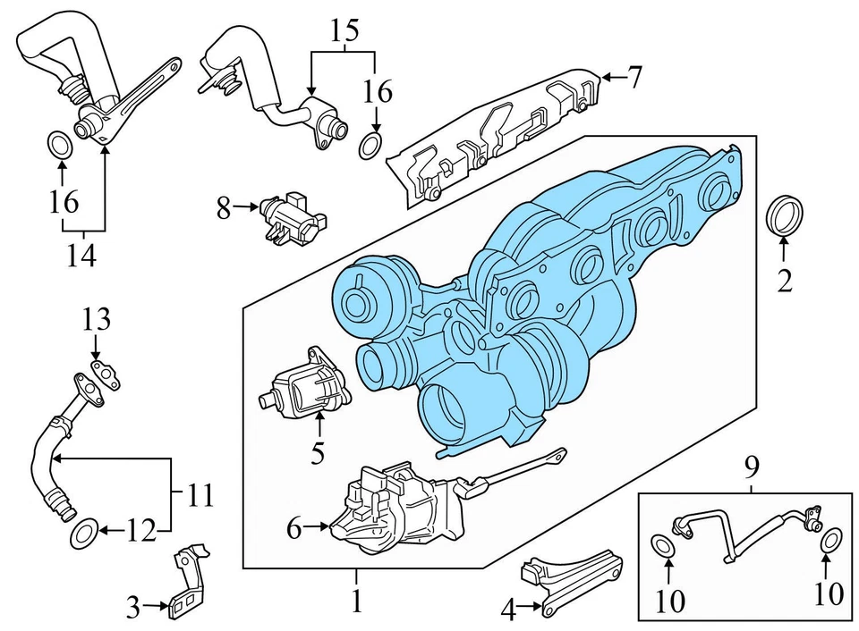 BMW 340I 2016-2018 - Manija de puerta exterior izquierda sellado 7060293 Foto 3 de 4