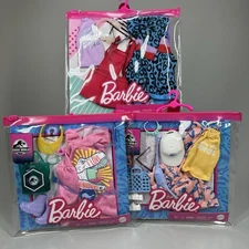 Mattel Barbie x2 Jurassic World Outfits & 2-Pk Clothing Set with Accessories New