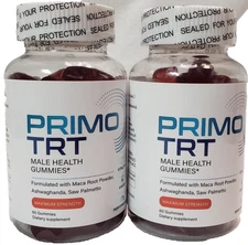 Primo TRT Gummies for Men Maximum Strength Performance, 60 Gummies, 2 Pack
