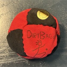 DirtBag Footbag Hacky Sack Ball Red Black