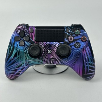 SCUF Impact SG402 PS4 PC Controller 4 Rear Paddles Purple Blue Tested Working