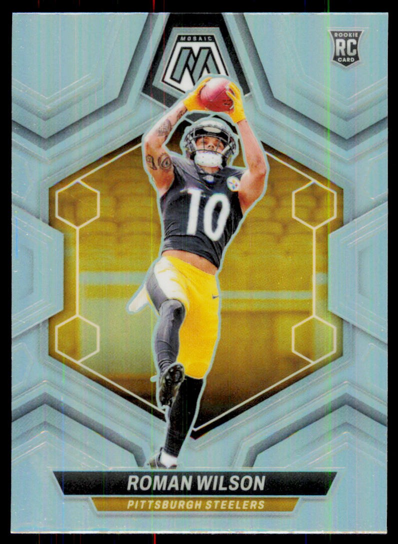 2024 Panini Mosaic Roman Wilson 369 Silver Pittsburgh Steelers
