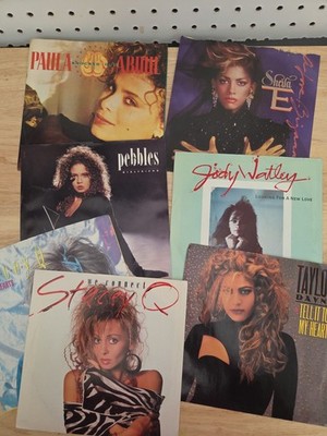 80s Female Dance Pop Vinyl Lot Paula Abdul Taylor Dayne Stacey Q 45s 