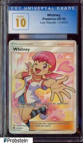 2018 Pokemon Lost Thunder #214 Whitney CGC 10 PRSTINE