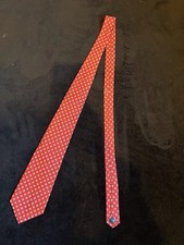 Polo Ralph Lauren Men’s 100% Silk Red Tie Hand Made In The USA