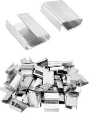 QWORK Strapping Open Seal, 500 Pcs Banding Clip Gripper 3/4" width, 500 pack