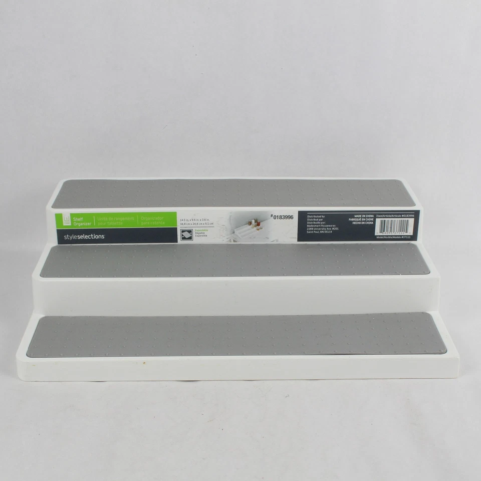 Juego de selecciones de estilo organizador de estantes de 3 niveles y mini Lazy Susan Foto 2 de 4