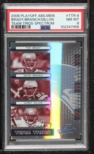 2006 Playoff Absolute Memorabilia Spectrum 4/50 Tom Brady Deion Branch 04cw