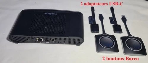 Barco ClickShare CS-100 2 boutons Barco avec adaptateurs USB-C R9861500D01