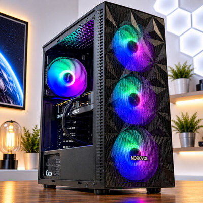 ARGB Custom Gaming Desktop PC Intel 8th GEN 32GB RAM SSD Nvidia GTX 1070 W11 Pro