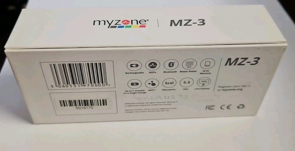 MyZone MZ-3 Heart Rate Exercise Monitor CrossFit training, Fitness Chest Strap