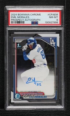 2024 Bowman Chrome - Prospect Autographs Emil Morales #CPA 2024 Bowman Chrome - Prospect Autographs Emil Morales #CPA