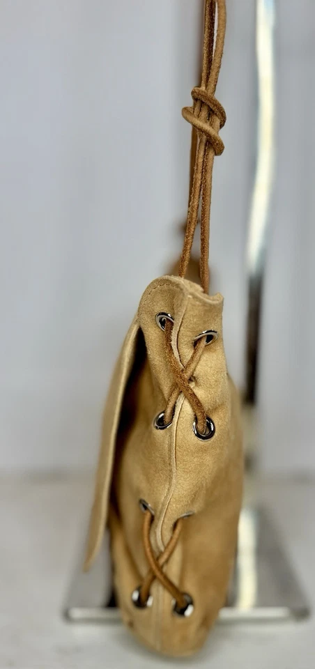 Bolsa tiracolo Zimmermann couro camurça marrom nova sem etiquetas - Imagem 2 de 4