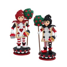 Kurt Adler Hollywood Nutcracker Collection, Assorted Card Soldiers Pack of 2 