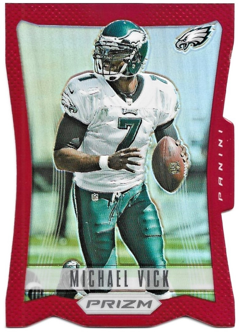 MICHAEL VICK 2012 Prizm Red Die-Cut Prizm # 147 - EAGLES