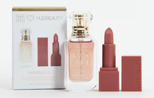 KAYALI HUDA BEAUTY POWER DUO SET DEJA VU WHITE FLOWER PERFUME LIPSTICK INTERVIEW