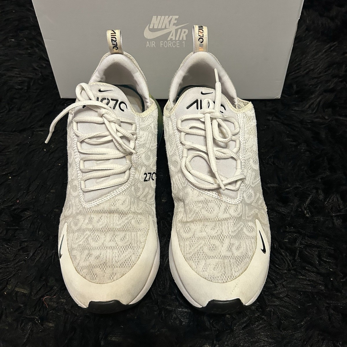 NIKE air max 270 White Lime Blast Photo Blue lace up shoes sneakers mens 12 Nike Air Max 270 Premium Men main image 3