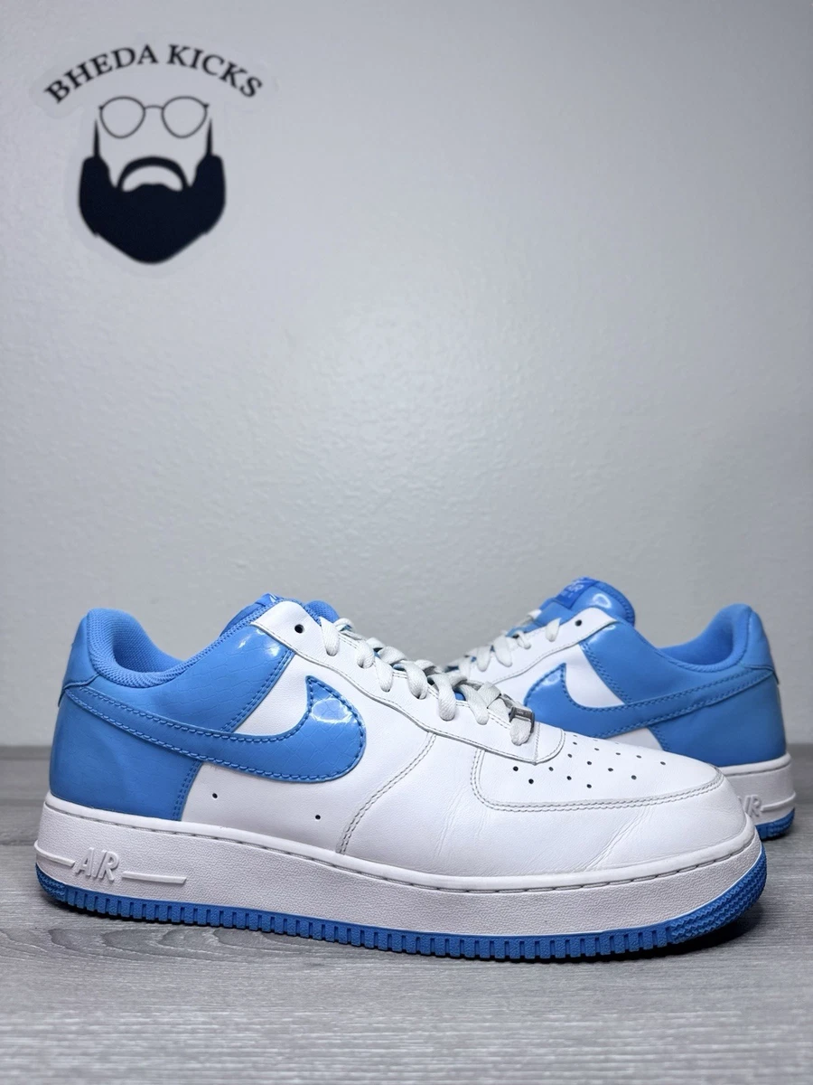 NIKE AIR FORCE 1 ‘82 White and University Blue Sz: 9.5 Rare 315122-144 Nike Air Force 1  main image 4