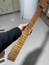 floyd nut 24frets Roasted flame maple electric guitar neck Wheel truss25.5